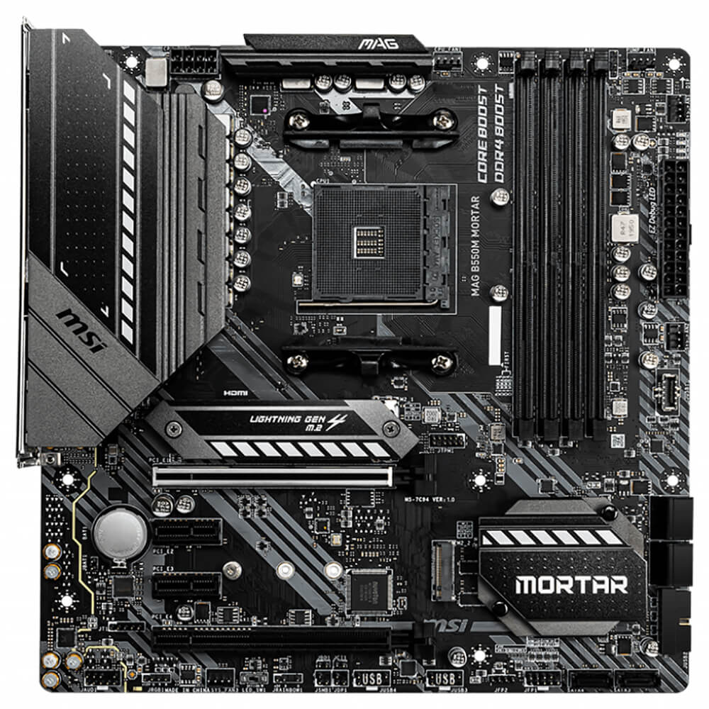 MSI B550M MORTAR 02 Msi B550m Mortar 02