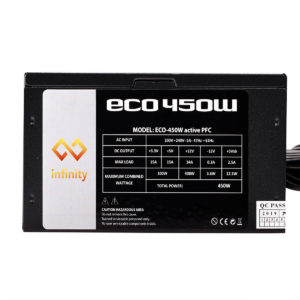 Infinity Eco 450w 80plus Single Rail – True Power 07