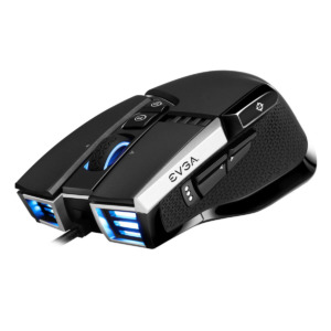 EVGA X17 Gaming Mouse - Wired - Black - Customizable - 16,000 DPI - 5 Profiles - 10 Buttons - Ergonomic