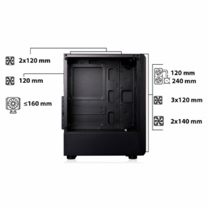 Infinity Denki Pro – Tempered Glass Gaming Case H7