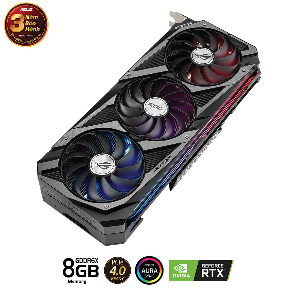 Asus ROG STRIX GeForce RTX™ 3070 Ti 8GB GDDR6X H6 Asus ROG STRIX Gaming GeForce RTX™ 3070Ti 8GB GDDR6X - Ảnh 6