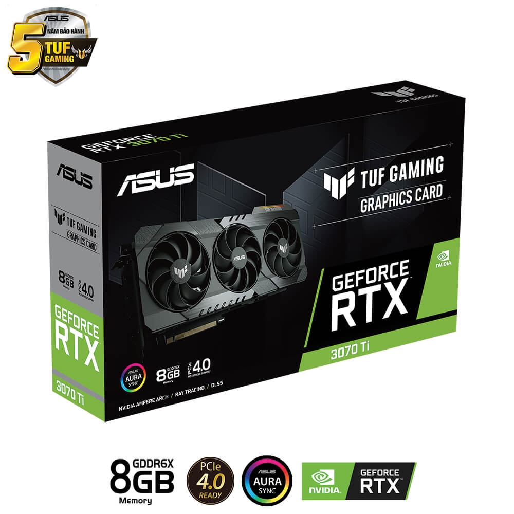 Asus TUF Gaming GeForce RTX™ 3070 Ti 8GB GDDR6X H2 Asus TUF Gaming GeForce RTX™ 3070Ti 8GB GDDR6X - Ảnh 2