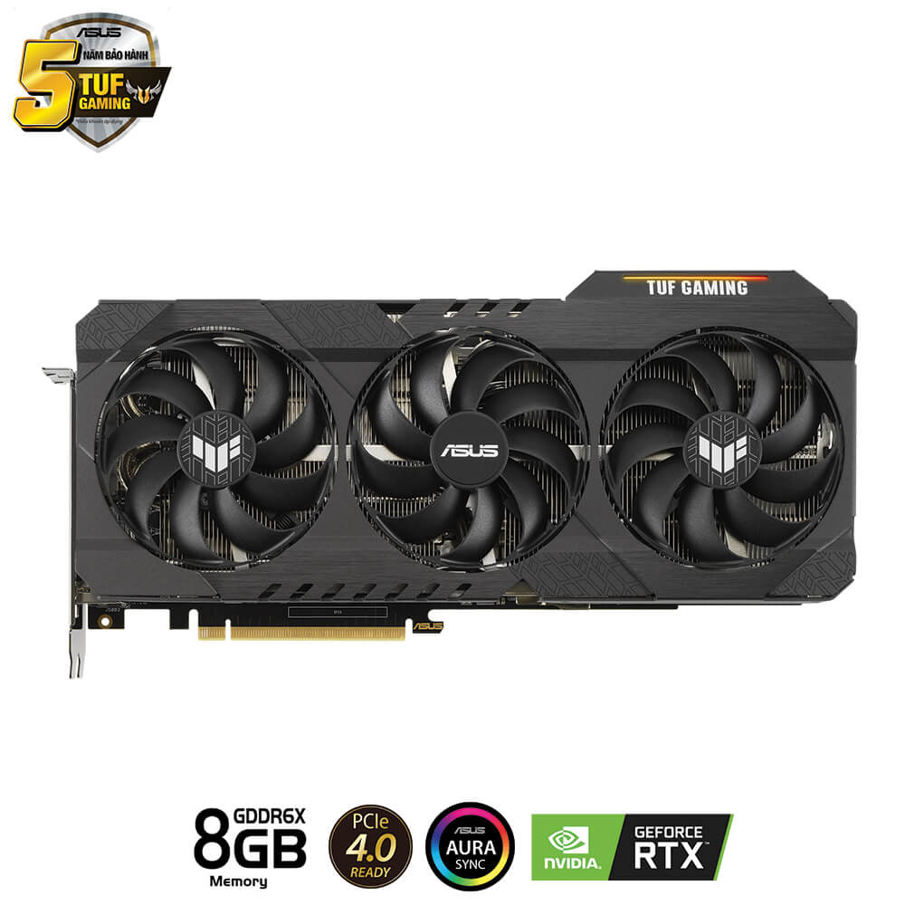 Asus TUF Gaming GeForce RTX™ 3070 Ti 8GB GDDR6X H3 Asus TUF Gaming GeForce RTX™ 3070Ti 8GB GDDR6X - Ảnh 3