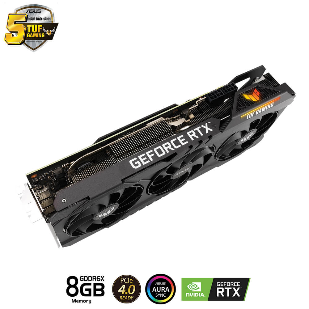 Asus TUF Gaming GeForce RTX™ 3070 Ti 8GB GDDR6X H4 Asus TUF Gaming GeForce RTX™ 3070Ti 8GB GDDR6X - Ảnh 4