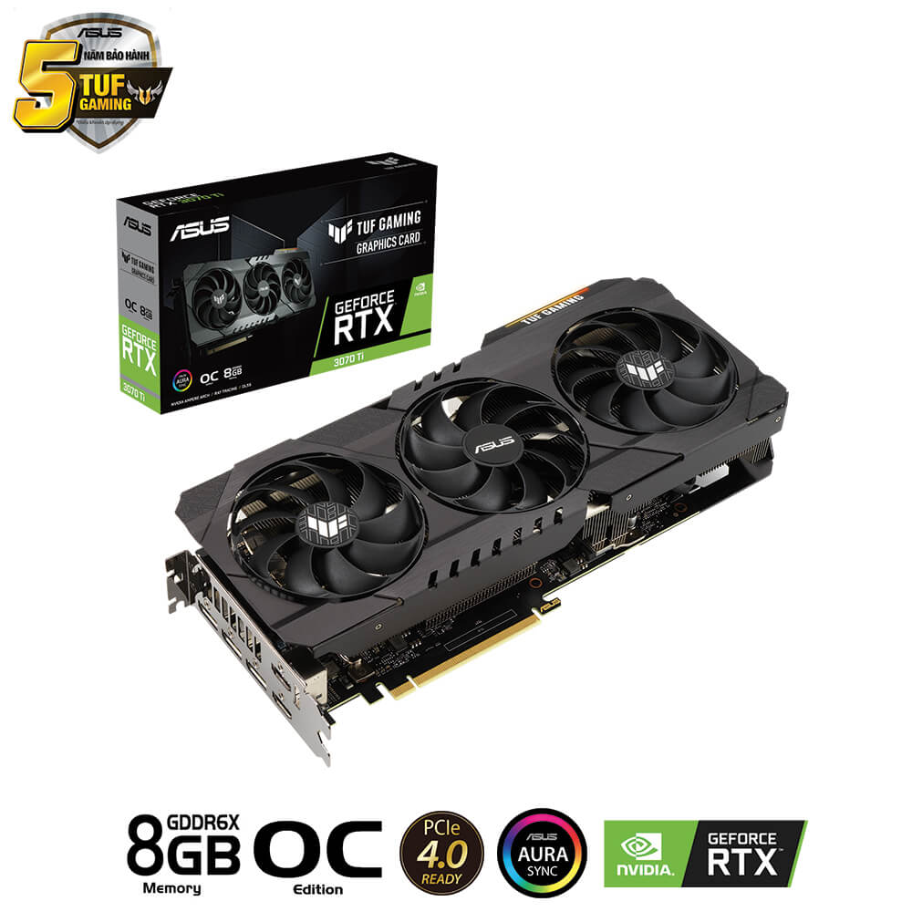 Asus TUF Gaming GeForce RTX™ 3070 Ti OC 8GB GDDR6X H1 Asus TUF Gaming GeForce RTX™ 3070Ti OC 8GB GDDR6X