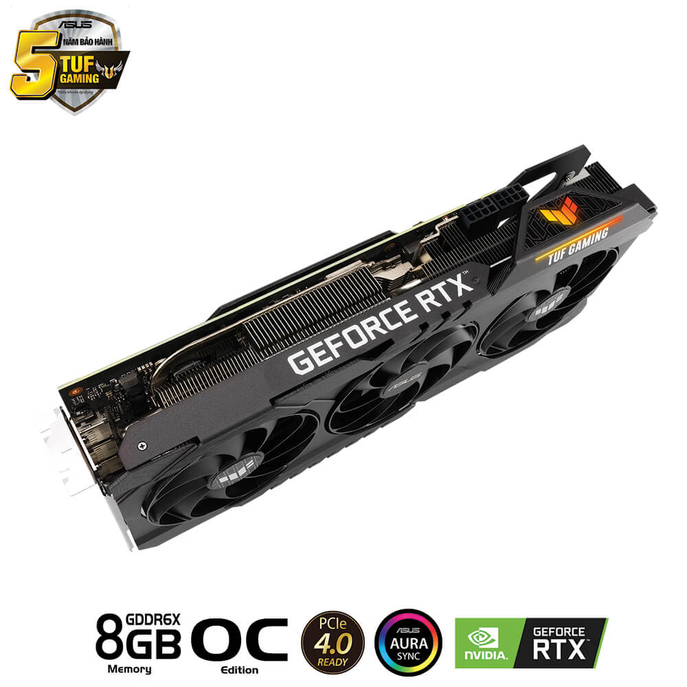Asus TUF Gaming GeForce RTX™ 3070 Ti OC 8GB GDDR6X H4 Asus TUF Gaming GeForce RTX™ 3070Ti OC 8GB GDDR6X - Ảnh 4