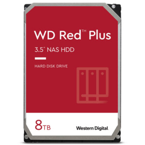 Western Digital Red Plus 8TB WD80EFPX - 24/7 5640RPM 256MB cache Sata 3 - NAS Hard Disk Drive