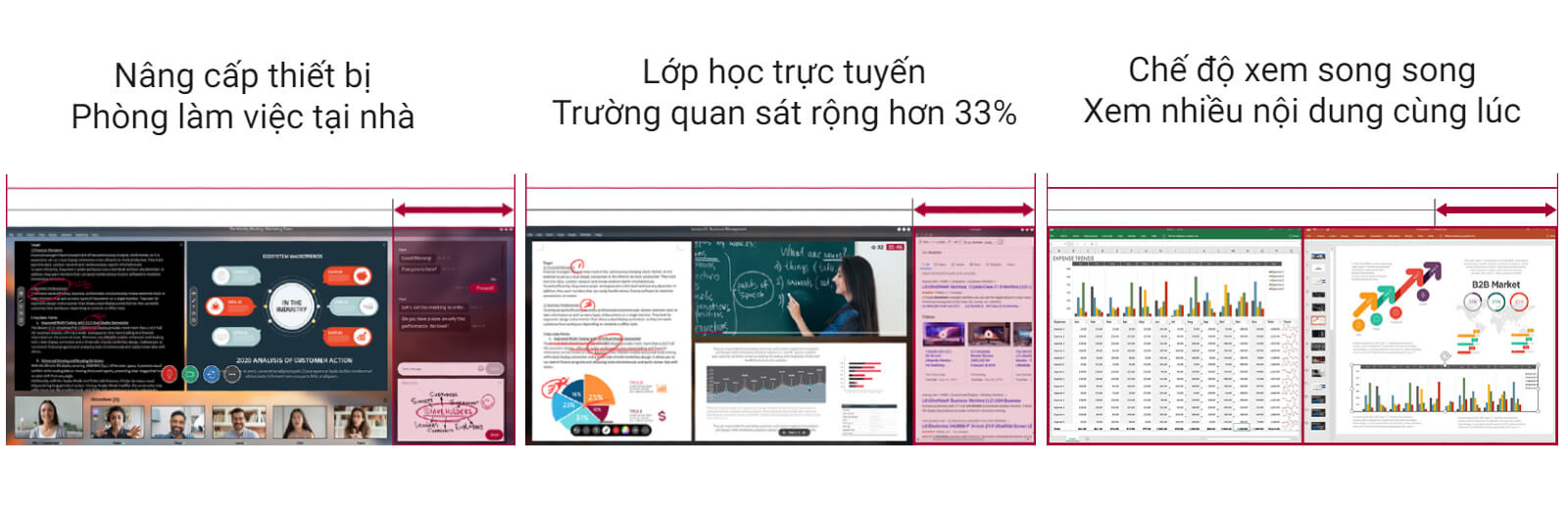 29wp60g 03 expand screen 133percent LG 29WP60G-B - 29 inch FHD IPS / AMD FreeSync™ / HDR10 / 99% sRGB / USB Type-C™