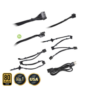 EVGA 550 GD - 80+ GOLD 550W - Hard Line (TRAY)