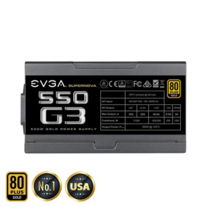 EVGA SuperNOVA 550 G3 - 80+ GOLD 550W - Fully Modular (TRAY)