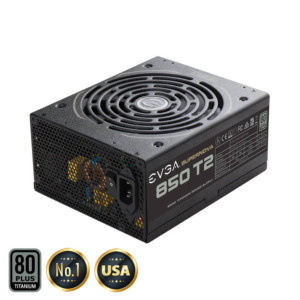 EVGA SuperNOVA 850 T2 - 80+ TITANIUM 850W -  Fully Modular (TRAY)