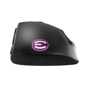 EVGA X15 MMO Gaming Mouse - 8k - Wired - Black - Customizable - 16,000 DPI - 5 Profiles - 20 Buttons - Ergonomic