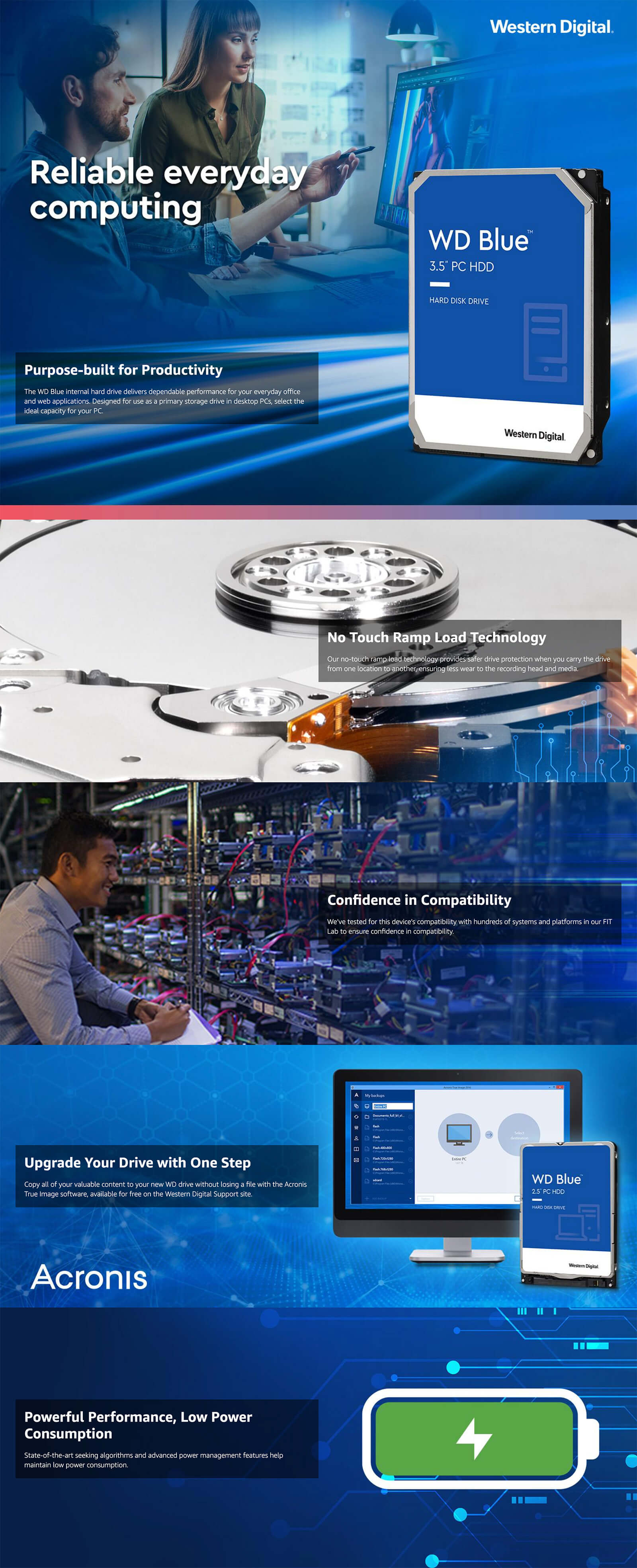 Western Digital Caviar Blue 2TB WD20EZBX - 256MB Cache - 7200 Vòng - Sata 3