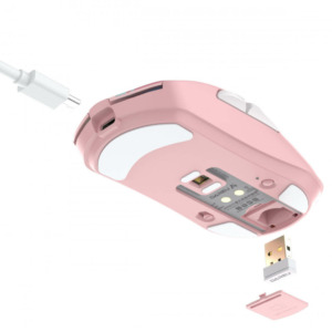 DAREU A950 Triple Mode Candy Pink - Superlight Gaming Mouse