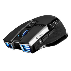 EVGA X20 Gaming Mouse - Wireless - Black - Customizable - 16,000 DPI - 5 Profiles - 10 Buttons - Ergonomic