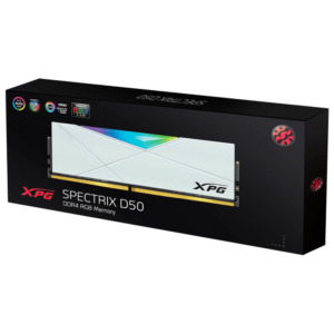 Adata SPECTRIX D50 RGB White – 8GB 1x8GB DDR4 – Bus 3200Mhz Cas 16 H2 Adata SPECTRIX D50 RGB White - 8GB (1x8GB) DDR4 - Bus 3200Mhz Cas 16