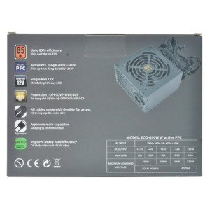 Infinity Eco V2 650w - 85 Plus - Active PFC - Single Rail