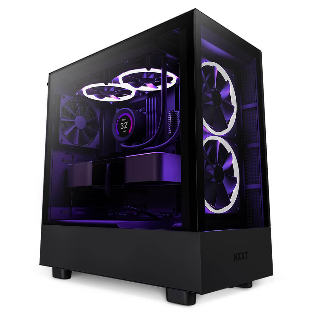 NZXT H5 Elite Black H1 NZXT H5 Elite Black - Premium Compact Mid-tower Case