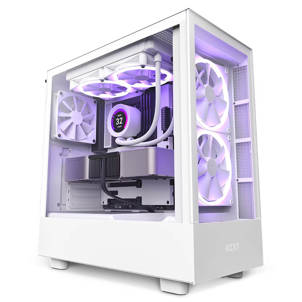 NZXT H5 Elite White H1 NZXT H5 Elite White - Premium Compact Mid-tower Case