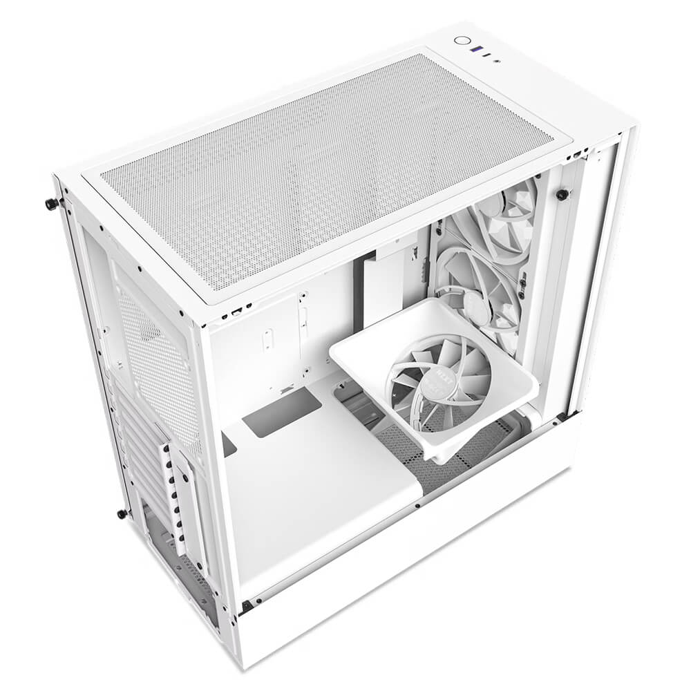 NZXT H5 Elite White H4 NZXT H5 Elite White - Premium Compact Mid-tower Case - Ảnh 4