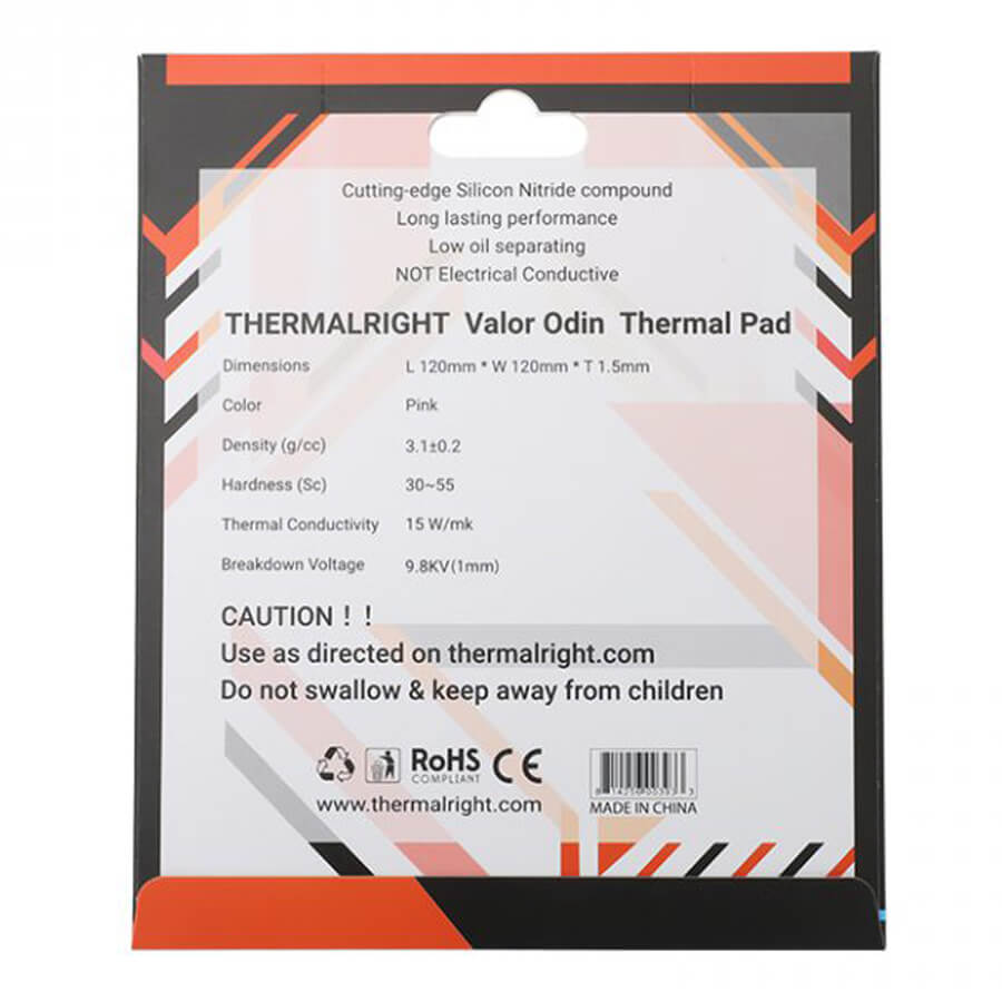 Thermalright VALOR ODIN Thermal Pad 120x120x1.5mm H5 Thermalright VALOR ODIN Thermal Pad 120x120x1.5mm - Ảnh 5