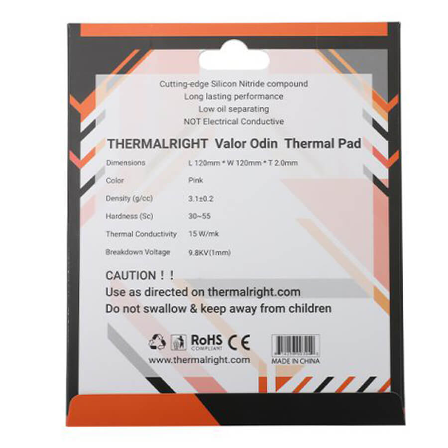 Thermalright VALOR ODIN Thermal Pad 120x120x2.0mm H4 Thermalright VALOR ODIN Thermal Pad 120x120x2.0mm - Ảnh 4