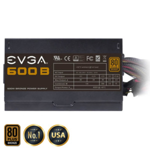EVGA 600 B1 - 80+ BRONZE 600W - Hard Line