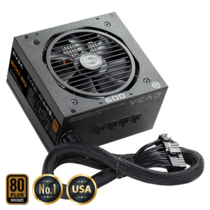 EVGA 600 BQ - 80+ BRONZE 600W - Semi Modular