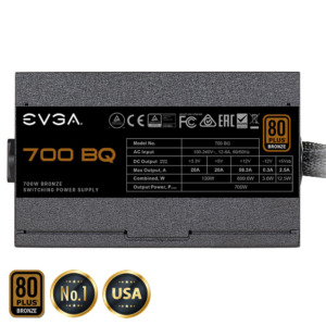 EVGA 700 BQ - 80+ BRONZE 700W - Semi Modular