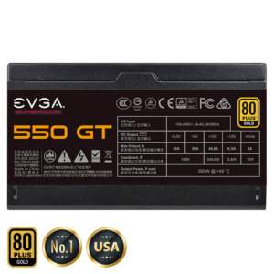 EVGA SuperNOVA 550 GT - 80+ GOLD 550W - Fully Modular