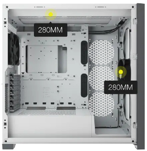 Corsair 5000D AIRFLOW Tempered Glass Mid-Tower ATX Case - White