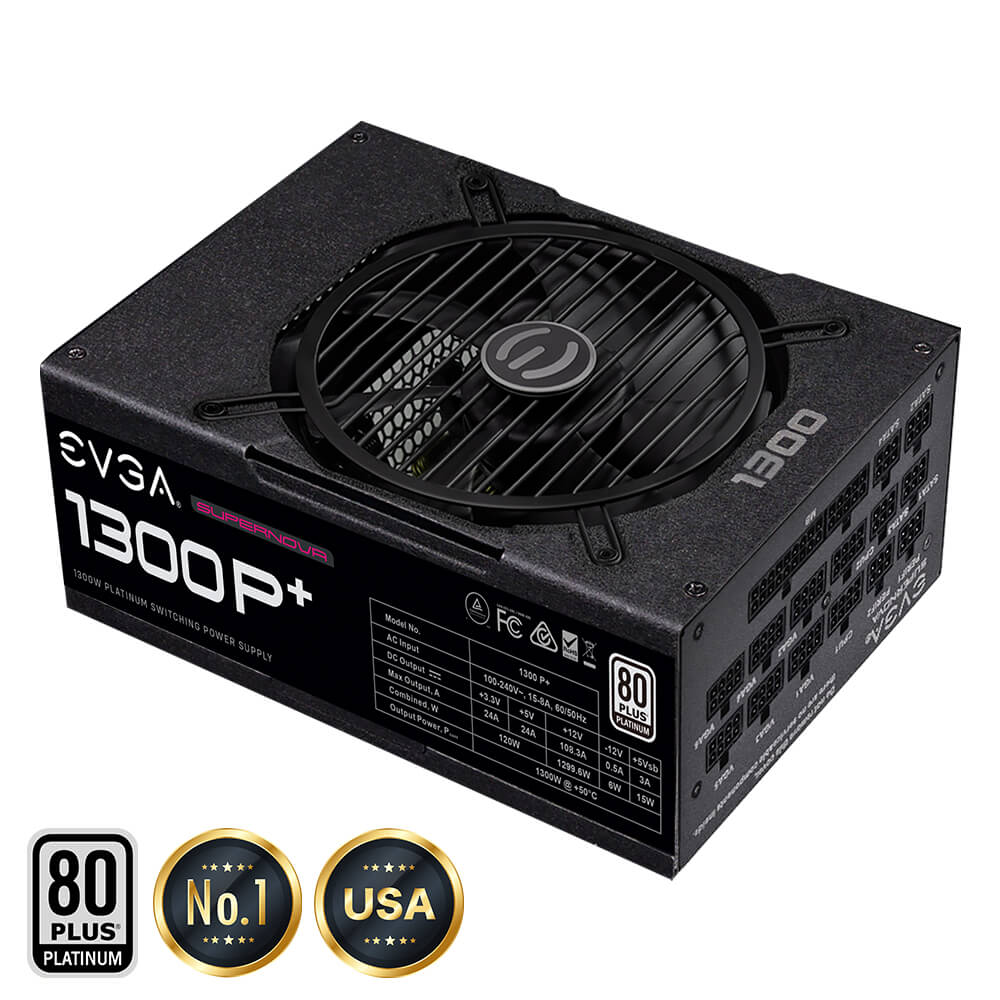 EVGA SuperNOVA 1300P 80 PLATINUM 1300W Fully Modular H2 EVGA SuperNOVA 1300 P+ - 80+ PLATINUM 1300W - Fully Modular - Ảnh 2