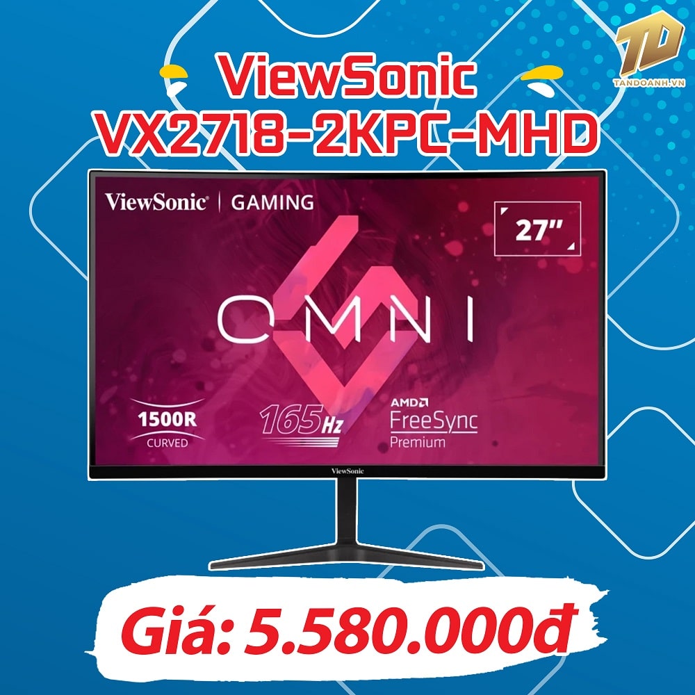 ViewSonic VX2718 2KPC MHD banner 2 min ViewSonic VX2718-2KPC-MHD - 27 inch QHD VA Curved / 165Hz / 1ms / Chuyên Game