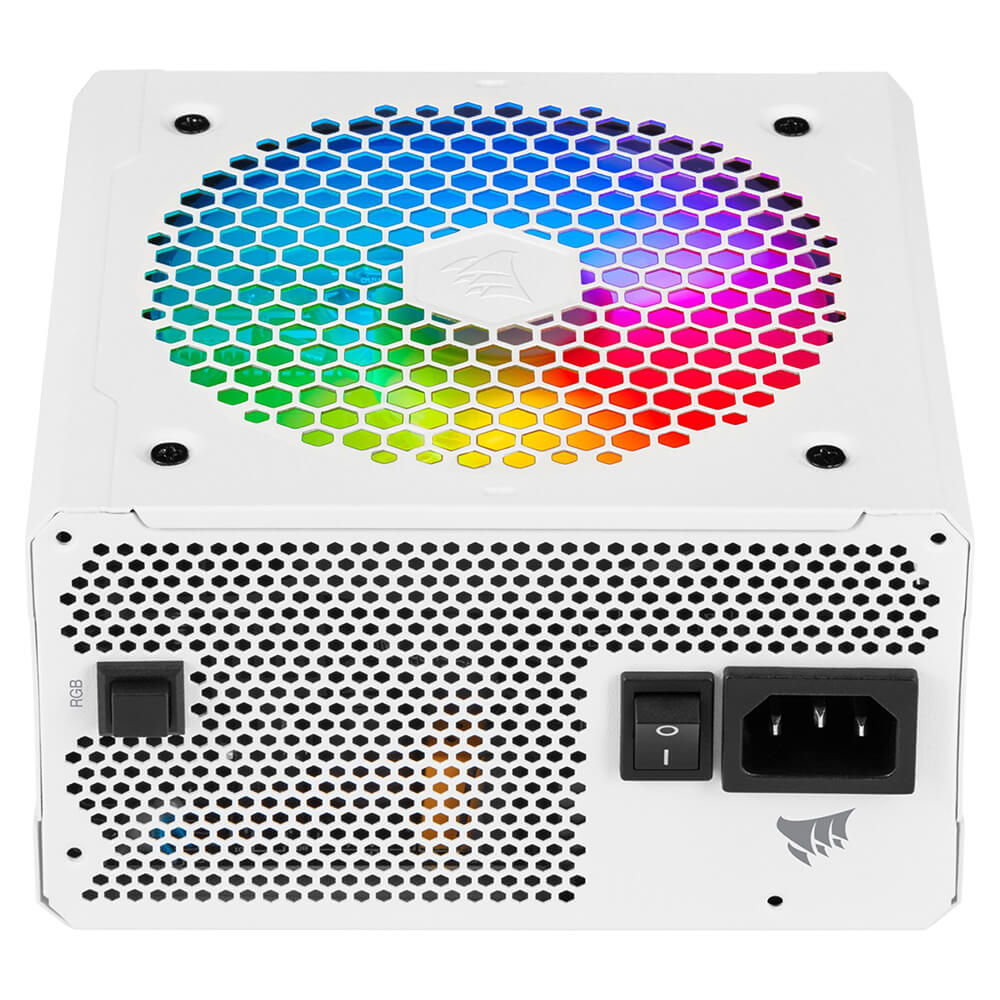 Corsair CX Series™ CX550F RGB White H10 Corsair CX Series CX550F RGB White - 550 Watt 80 Plus Bronze Certified Fully Modular RGB White PSU - Ảnh 7