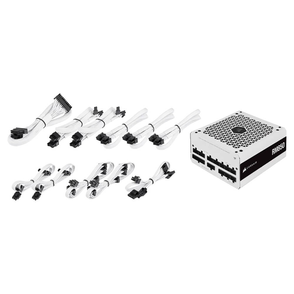 Corsair RM850 White 2021 H9 Corsair RM850 White 2021 - 850 Watt 80 PLUS Gold Fully Modular ATX PSU - Ảnh 9
