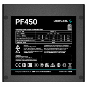 DeepCool PF450D - 450W 80 Plus Power Supply