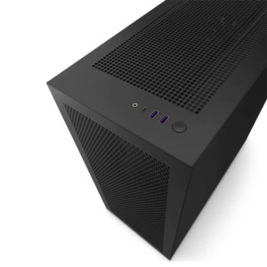 NZXT H7 Flow Matte Black H4 NZXT H7 Flow - Black - Mid-Tower Airflow Case