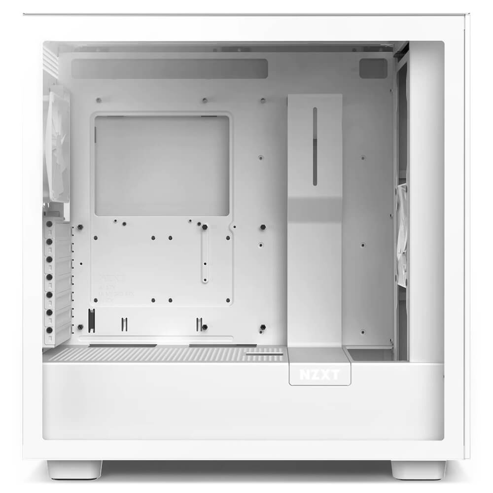 NZXT H7 Flow Matte White H2 NZXT H7 Flow - White - Mid-Tower Airflow Case - Ảnh 2