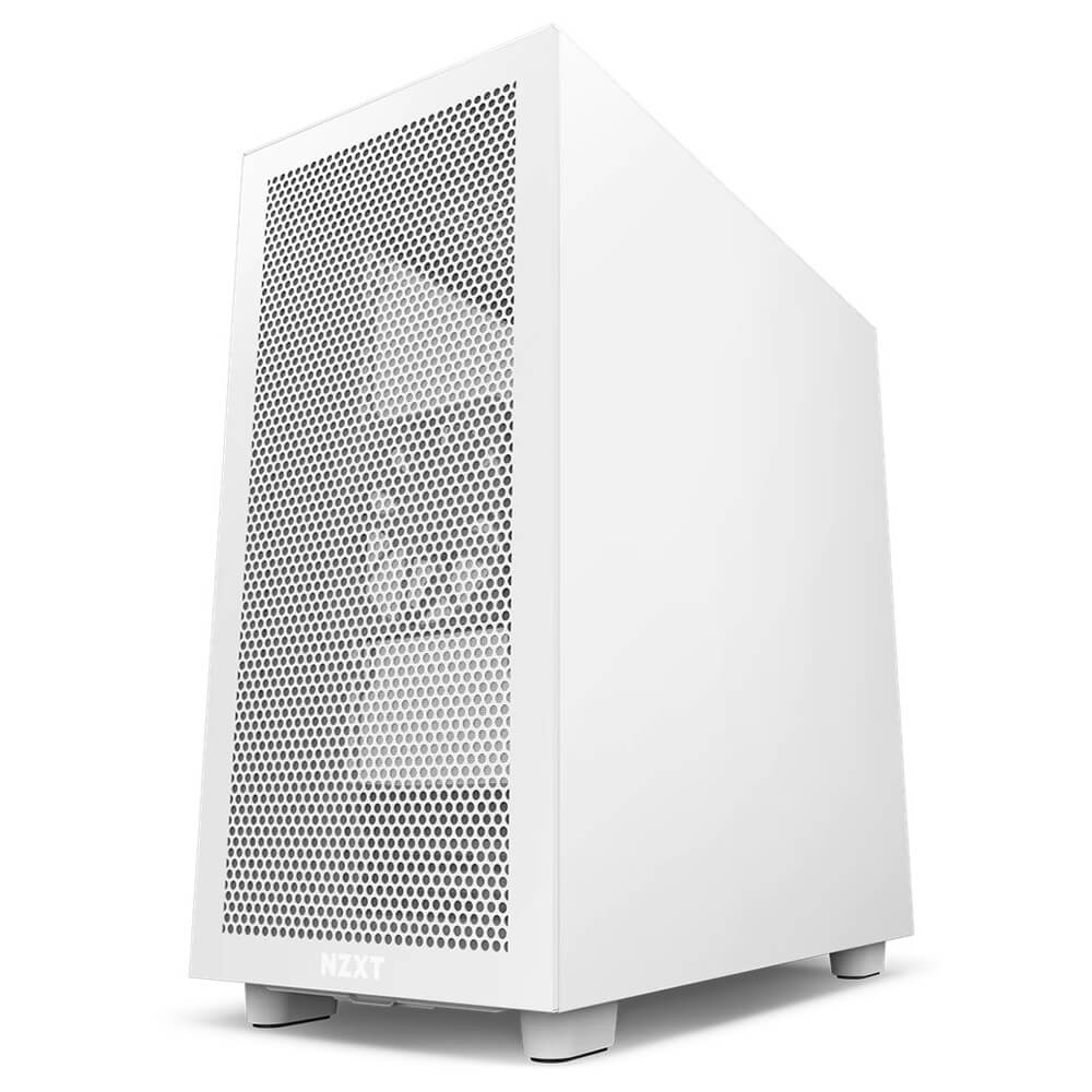 NZXT H7 Flow Matte White H3 NZXT H7 Flow - White - Mid-Tower Airflow Case - Ảnh 3