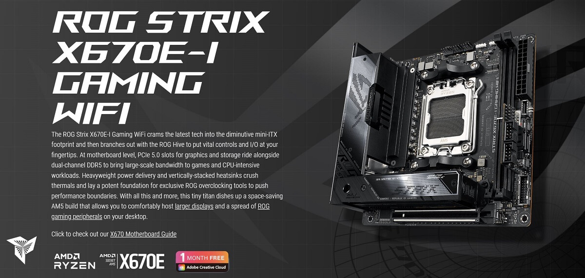ASUS ROG STRIX X670E-I GAMING WIFI