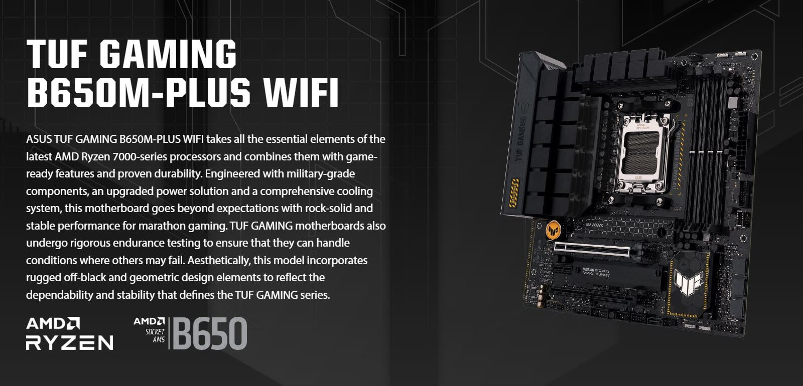 Asus TUF Gaming B650M-Plus WiFi - Socket AM5
