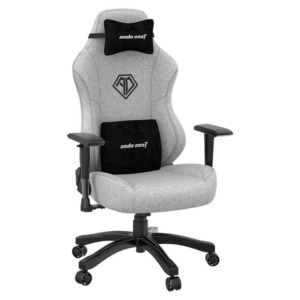 Andaseat Phantom 3 Ash Grey - Linen Fabric - Premium Office Gaming Chair