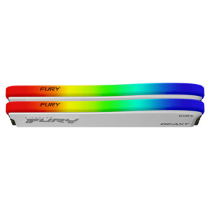 Kingston FURY Beast White RGB Special Edition - 16GB (2x8GB) DDR4 - Bus 3200MHz Cas 16