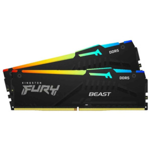 Kingston FURY Beast RGB - 32GB (2x16GB) DDR5 - Bus 5200MHz Cas 40 (KF552C40BBAK2-32)