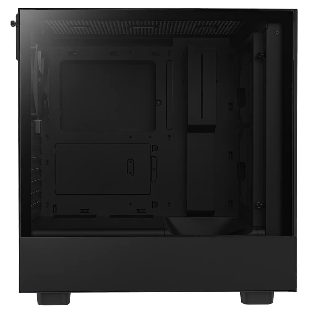 NZXT H5 Flow Matte Black H03 NZXT H5 Flow - Black - Compact Mid-tower Airflow Case - Ảnh 3