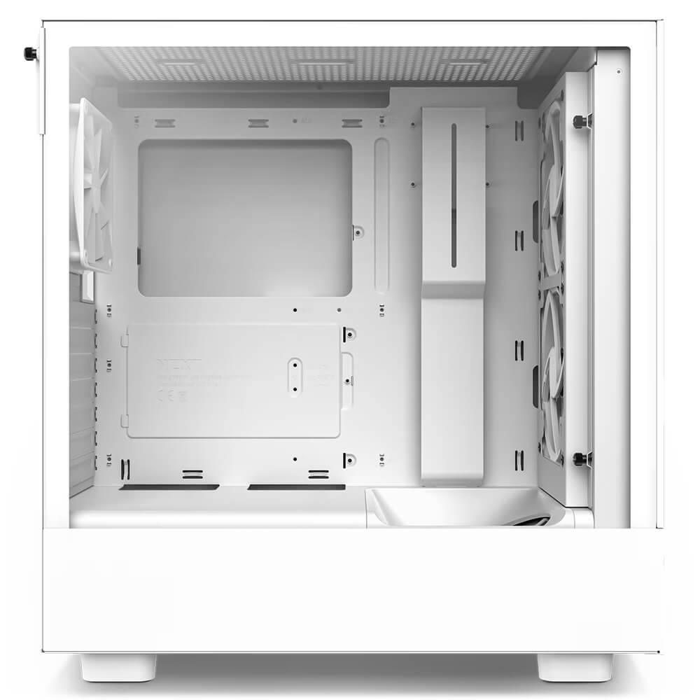 NZXT H5 Flow Matte White H3 NZXT H5 Flow - White - Compact Mid-tower Airflow Case - Ảnh 3