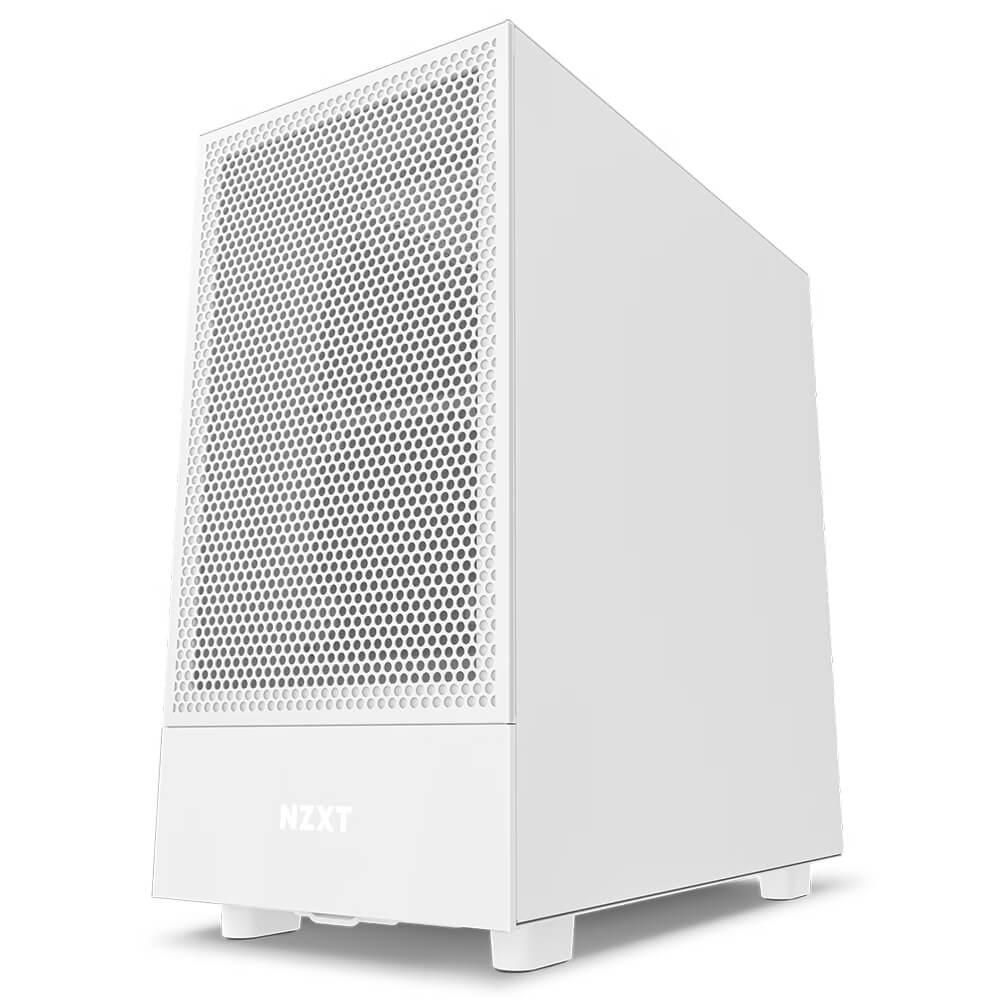 NZXT H5 Flow Matte White H4 NZXT H5 Flow - White - Compact Mid-tower Airflow Case - Ảnh 4