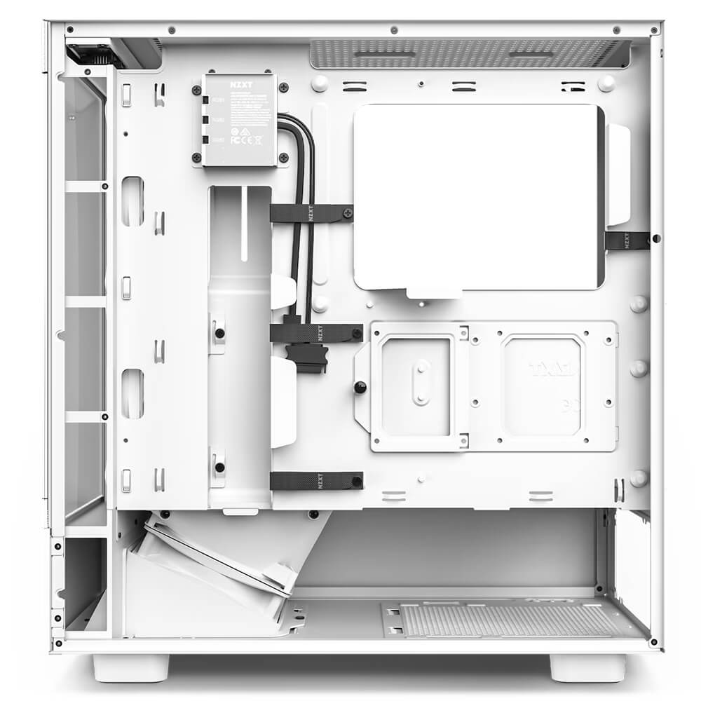 NZXT H5 Flow Matte White H5 NZXT H5 Flow - White - Compact Mid-tower Airflow Case - Ảnh 5
