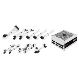 Corsair RM750 White 2021 h9 Corsair RM750 White — 750 Watt 80 PLUS Gold - Fully Modular ATX PSU