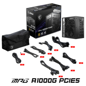 MSI MPG A1000G PCIE5 - 1000W 80Plus Gold - Fully Modular - Support PCIe Gen 5.0 Graphics Card